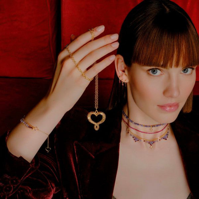Girocollo Maman Et Sophie Argento 925 Frange