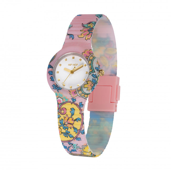 Orologio Hip Hop Paisley Pink