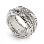 Anello Filodellavita Classic Collection 13 Fili Argento 925 e Diamanti Bianchi