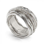 Anello Filodellavita Classic Collection 13 Fili Argento 925 e Diamanti Bianchi