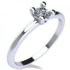 Anello Gemoro Oro 18kt Gr. 1,60 Diamante Ct. 0,09
