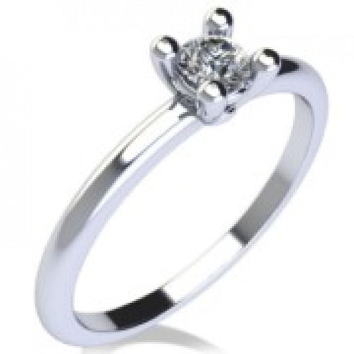 Anello Gemoro Oro 18kt Gr. 1,60 Diamante Ct. 0,09