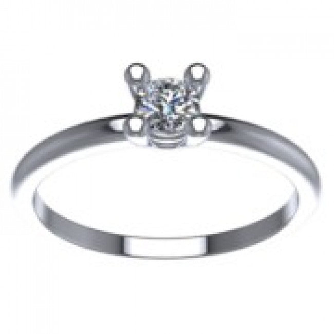 Anello Gemoro Oro 18kt Gr. 1,60 Diamante Ct. 0,09