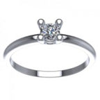 Anello Gemoro Oro 18kt Gr. 1,60 Diamante Ct. 0,09