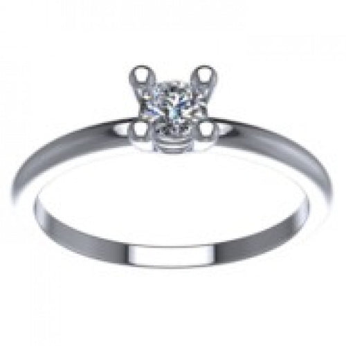 Anello Gemoro Oro 18kt Gr. 1,60 Diamante Ct. 0,09