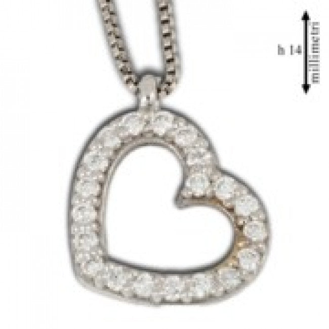 Girocollo Cuore Gemoro in Oro 18kt e Diamanti Naturali