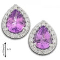 Orecchini Gemoro Oro 18kt Corindone Naturale e Diamanti Naturali