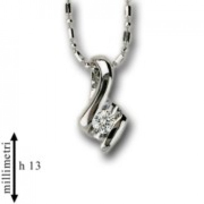Girocollo Punto Luce Gemoro in Oro 18kt e Diamante Naturali