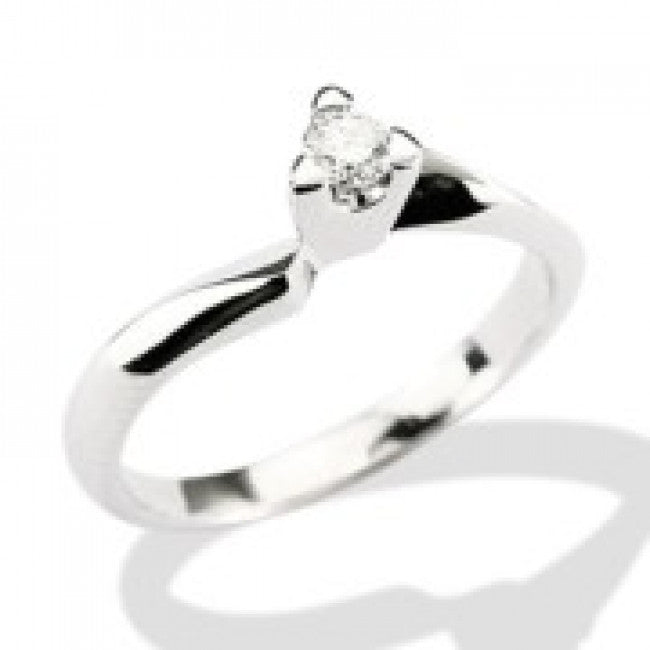 Anello Gemoro Oro 18kt Gr. 2,90 Diamante Ct. 0,18