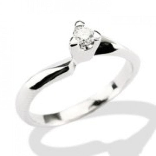 Anello Gemoro Oro 18kt Gr. 2,90 Diamante Ct. 0,18