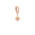 Monorecchino Rosso Prezioso Argento 925 Semino D'amore Sparkling