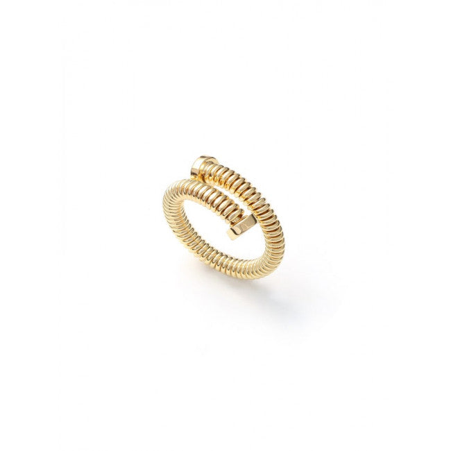 Anello Unoaerre Chiodo Ottone Dorato