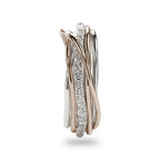 Anello Filodellavita Classic Collection 7 Fili Oro Rosa Argento 925 e Diamanti