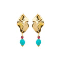 Orecchini Rosso Prezioso Argento Courage Turquoise