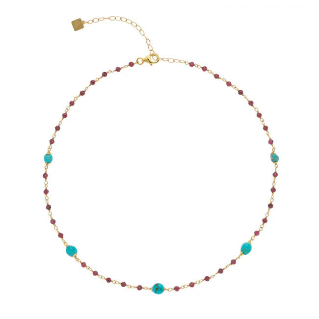 Girocollo Rosso Prezioso Argento 925 Shine