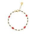 Bracciale Rosso Prezioso Argento Shine