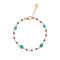 Bracciale Rosso Prezioso Argento Shine