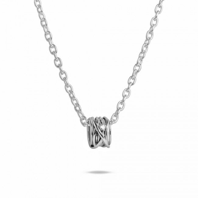 Ciondolo Filodellavita Mini 13 Fili in Oro Bianco e Diamante