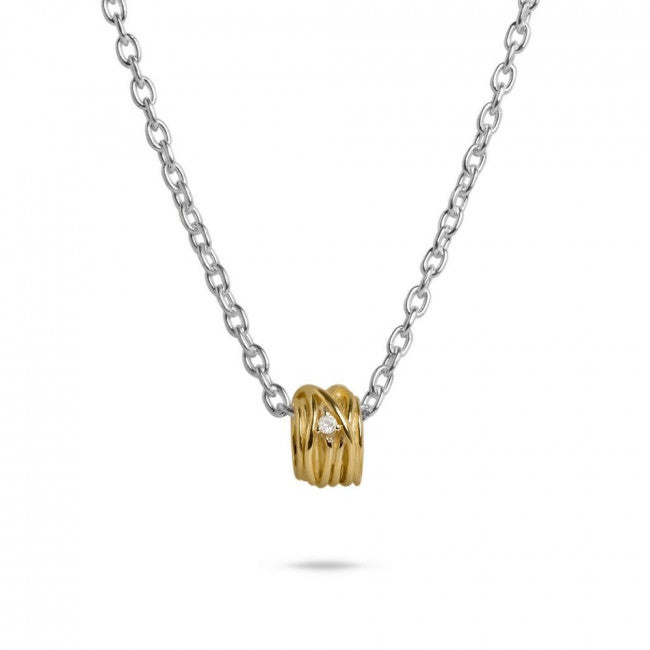 Ciondolo Filodellavita Mini 13 Fili in Oro Giallo e Diamante