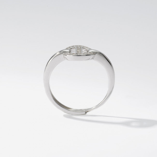 Anello Mabina Argento Zirconi Regolabile