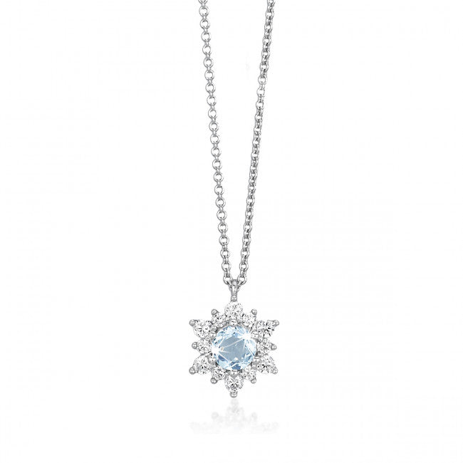 Collana Mabina Argento Light Blue