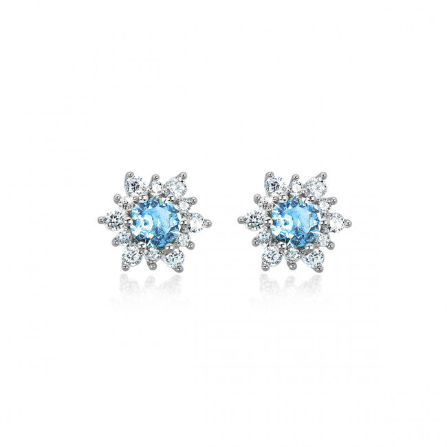 Orecchini Mabina Light Blue Argento