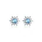 Orecchini Mabina Light Blue Argento