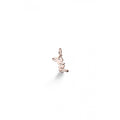 Ciondolo le Bebe' Lock Your Love Girl Oro Rosa e Argento