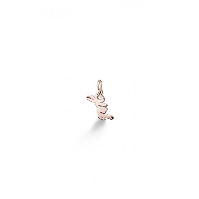 Ciondolo le Bebe' Lock Your Love Girl Oro Rosa e Argento