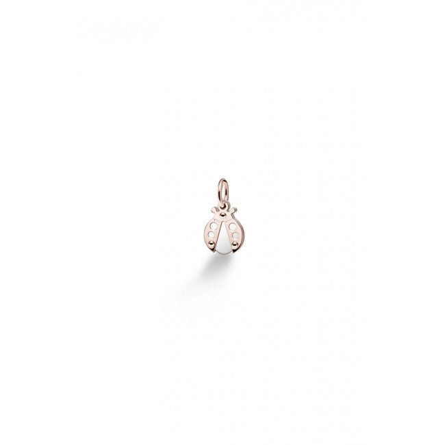 Ciondolo le Bebe' Lock Your Love Coccinella in Oro Rosa e Argento