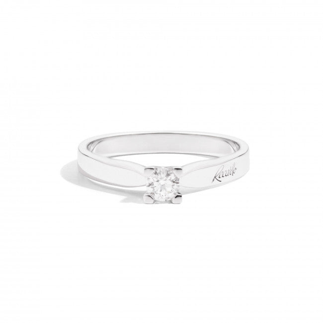 Anello Solitario Recarlo in Oro Bianco Maria Teresa