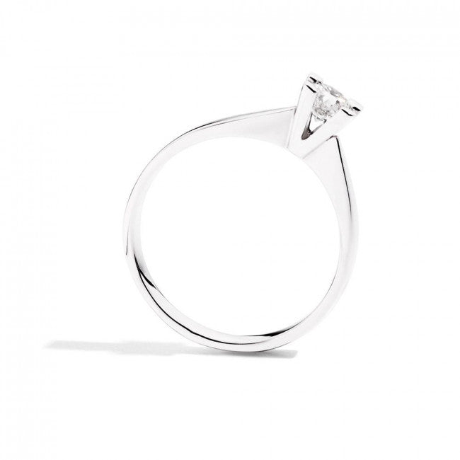 Anello Solitario Recarlo in Oro Bianco Maria Teresa