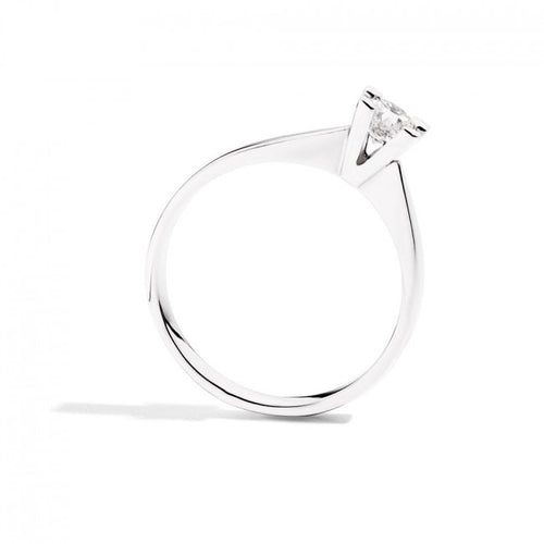 Anello Solitario Recarlo in Oro Bianco Maria Teresa