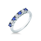 Anello Mirco Visconti Oro Bianco 18kt Diamanti e Zaffiri GM105/EE20Z | ARVIMO Gioielli