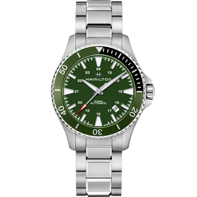 Orologio Hamilton Khaki Navy Scuba Automatico Verde Militare H82375161 | ARVIMO Gioielli