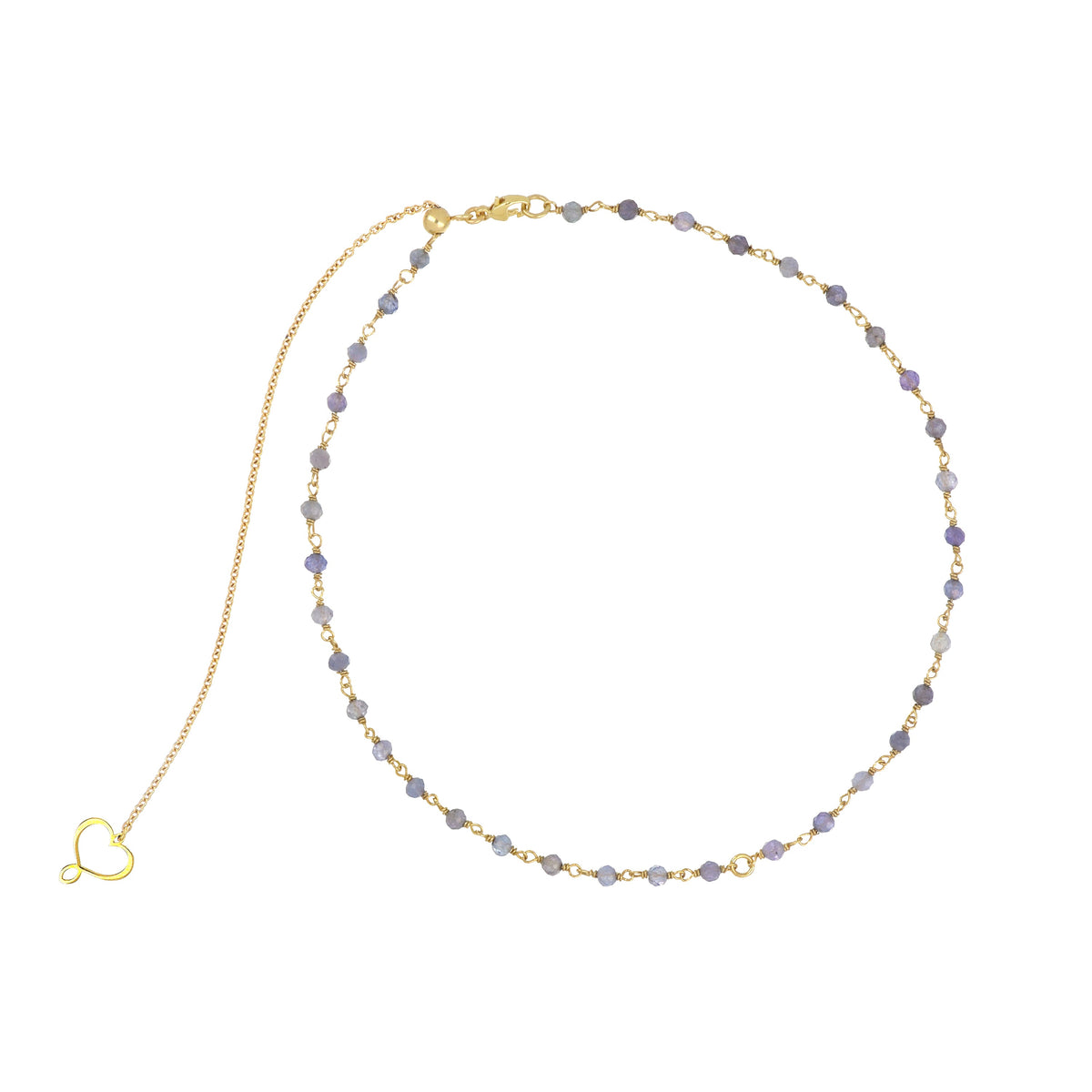 Girocollo Maman et Sophie Segni di Te Rosario di Tanzanite