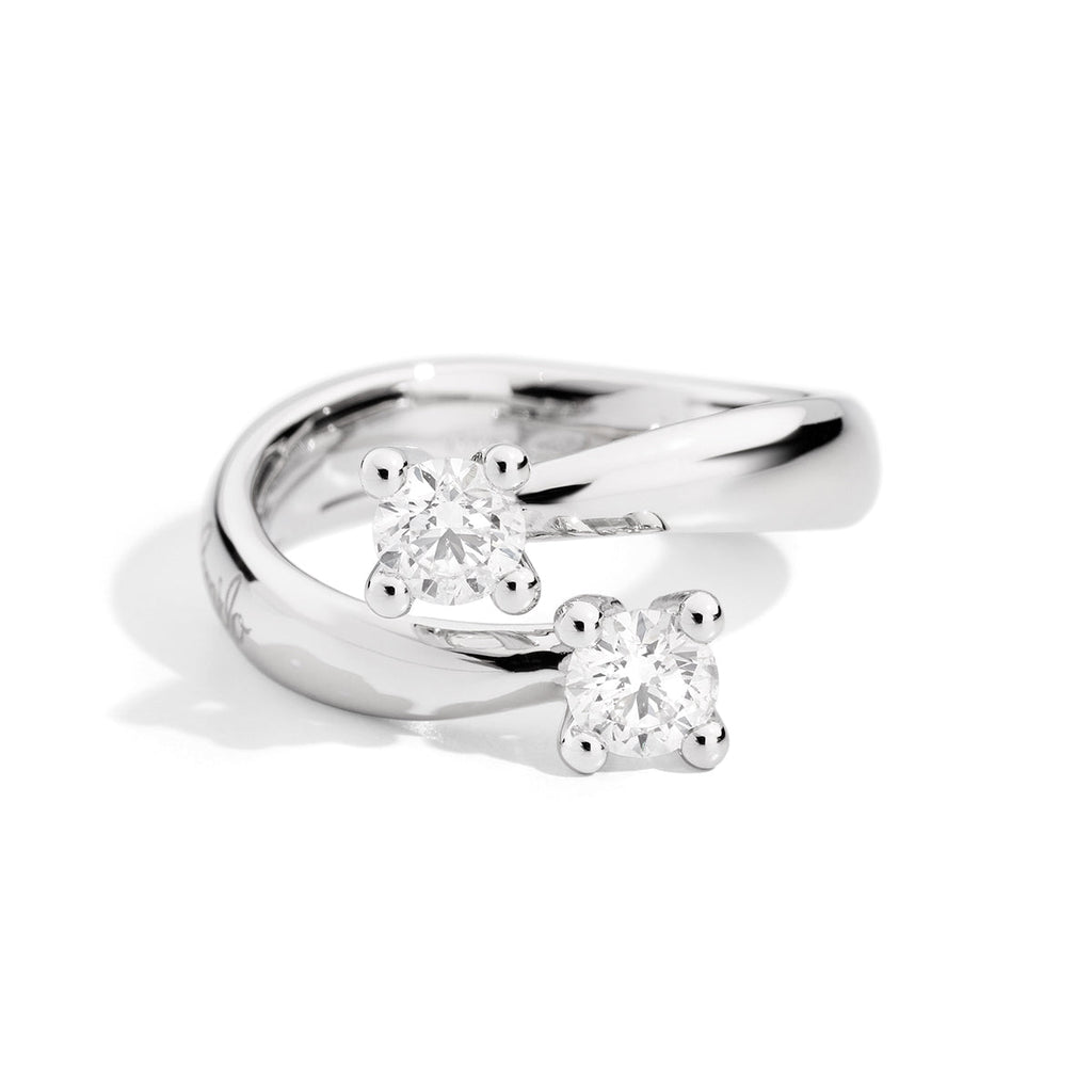 Anello Bilogy Recarlo Oro Bianco Eternity Diamanti 0,62 ct R02CO341/062 | ARVIMO Gioielli