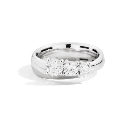Anello Trilogy Recarlo Eternity in Oro Bianco R02TS001/042-14 | ARVIMO Gioielli