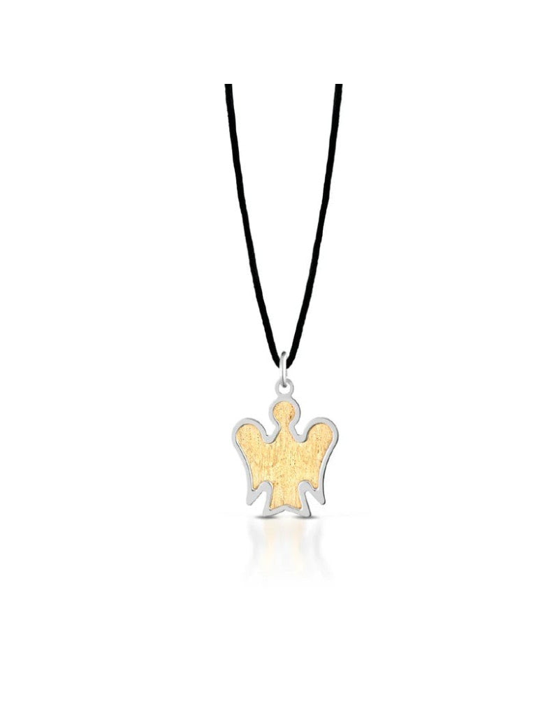 Ciondolo Angelo Roberto Giannotti Oro 18kt Bicolore PZ683 | ARVIMO Gioielli