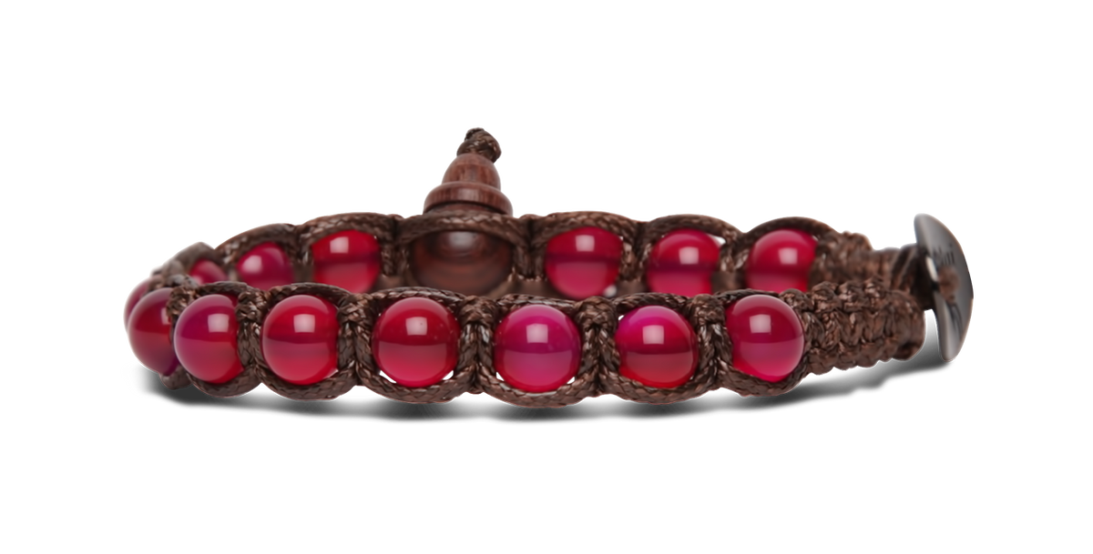 Bracciale Tamashii Agata Rossa Classico 6 mm