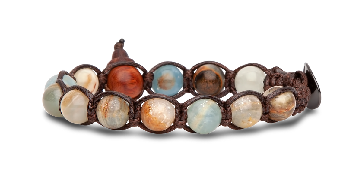 Bracciale Tamashii Calcite Blu Classico 8 mm