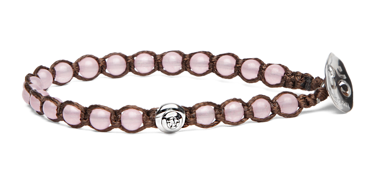 Bracciale Tamashii Essenza Giada Rosa Argento 925