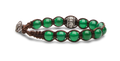 Bracciale Tamashii Agata Verde Ruota della Preghiera