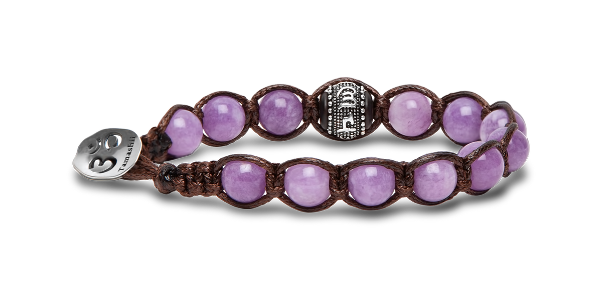 Bracciale Tamashii Giada Lavanda Ruota della Preghiera