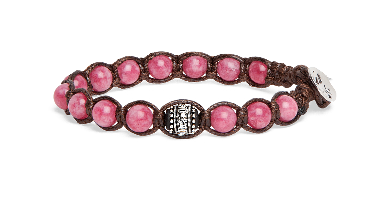 Bracciale Tamashii Giada Watermelon Ruota della Preghiera 6 mm