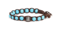 Bracciale Tamashii Turchese Ruota della Preghiera 6 mm