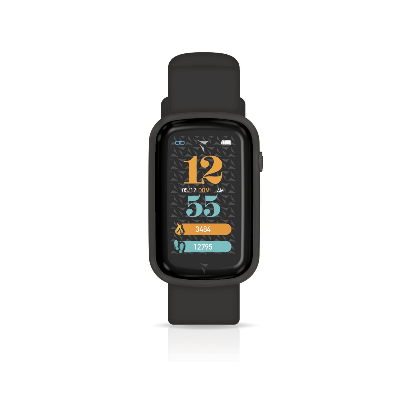 Smartwatch Techmade Steps Cassa Alluminio e ABS Nero TM-STEPS-BK | ARVIMO Gioielli