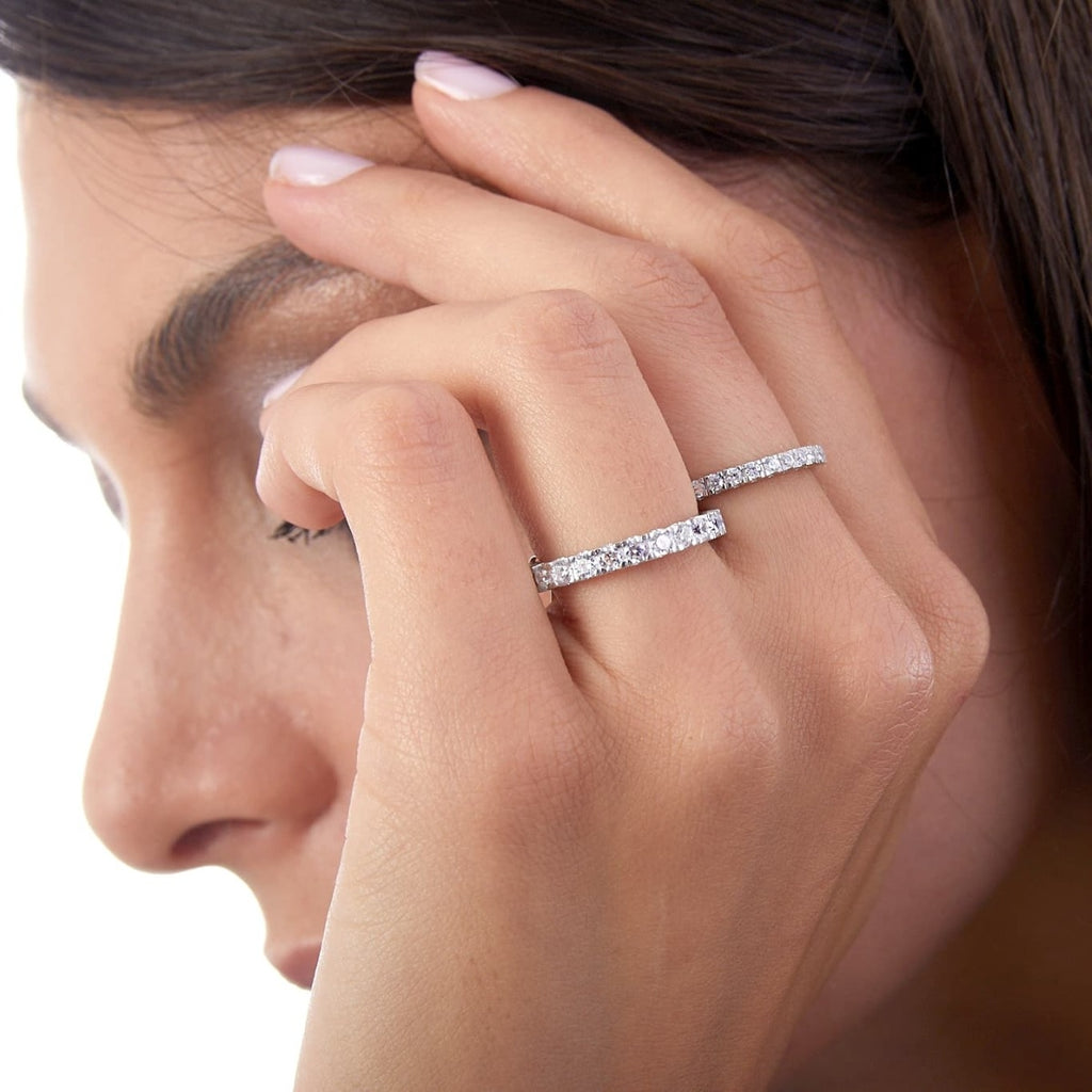 Anello Unoaerre Veretta Mini Argento 925 e Zirconi - vista 4