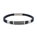 Bracciale Hi Teck Zancan Acciaio 316L PVD Nero e Caucciù UHB094 | ARVIMO Gioielli