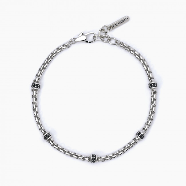 BRACCIALE UOMO MABINA MONTECARLO  ARGENTO 533626